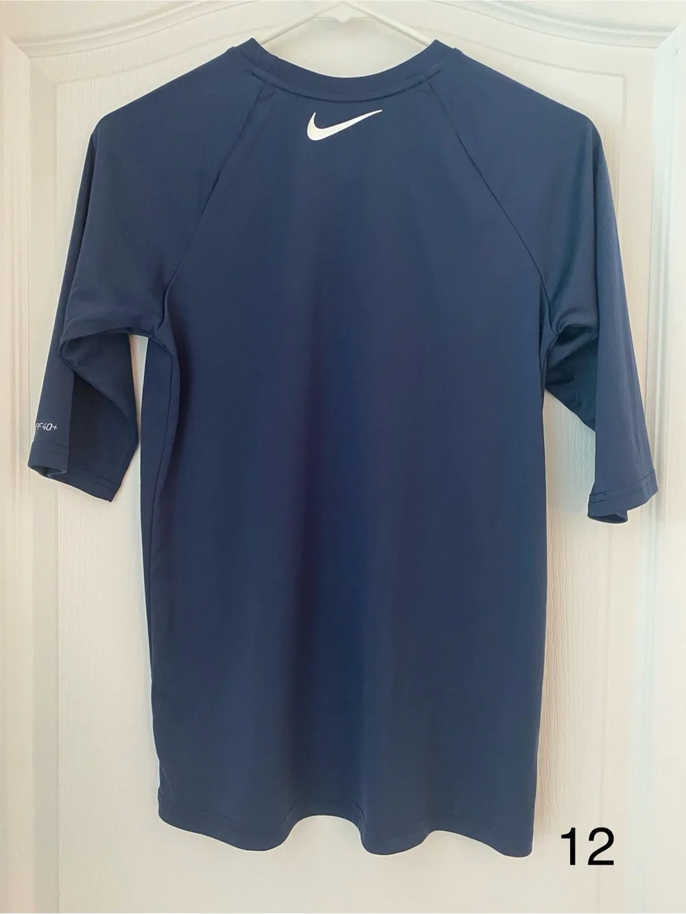 Nike Kids Navy 'Just Do It.' Swim Rash Guard- US Olympic style